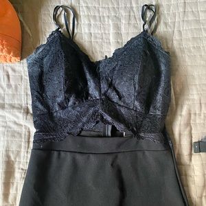 black lace homecoming dress